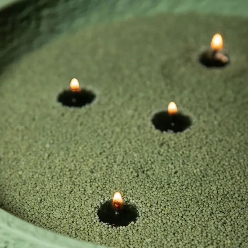 Candle Pearls made from high-quality sage green wax, 500 g – Pearl | PTMD
