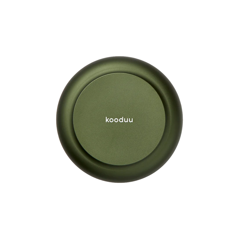 Kerzenhalter - Glas Aluminium LED-kompatibel, Grün – Glow 08 | Kooduu