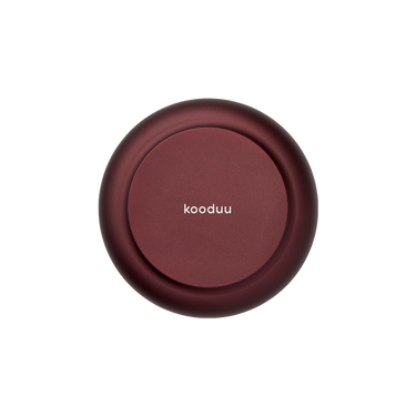 Candle holder made of anodized aluminum with brushed ring and glass top – Glow 08 | Kooduu