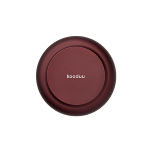 Candle holder made of anodized aluminum with brushed ring and glass top – Glow 08 | Kooduu