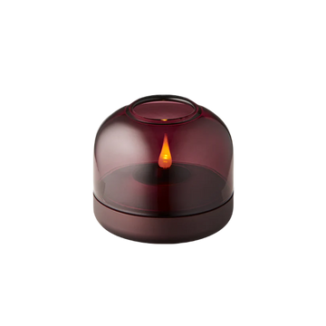 Kerzenhalter - Glas Aluminium LED-kompatibel, Lila – Glow 08 | Kooduu