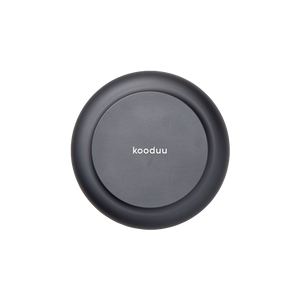 Kerzenhalter aus Glas und Aluminium mit modernem Design und LED-Kerzen-Kompatibilität, Rauchgrau – Glow 08 | Kooduu