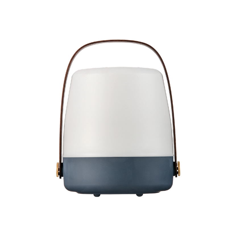 Tischleuchte in Ocean Blue mit dimmbarer warmweißer Beleuchtung, tragbarem Design und Holzgriff – Lite-Up | Kooduu