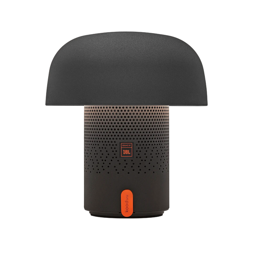 Lautsprecherleuchte mit pilzförmigem Design, dimmbarem LED-Licht und Ladestation – Sensa PLAY | Kooduu
