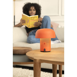 Lautsprecherleuchte mit pilzförmigem Design, dimmbarem LED-Licht und Ladestation – Sensa PLAY | Kooduu