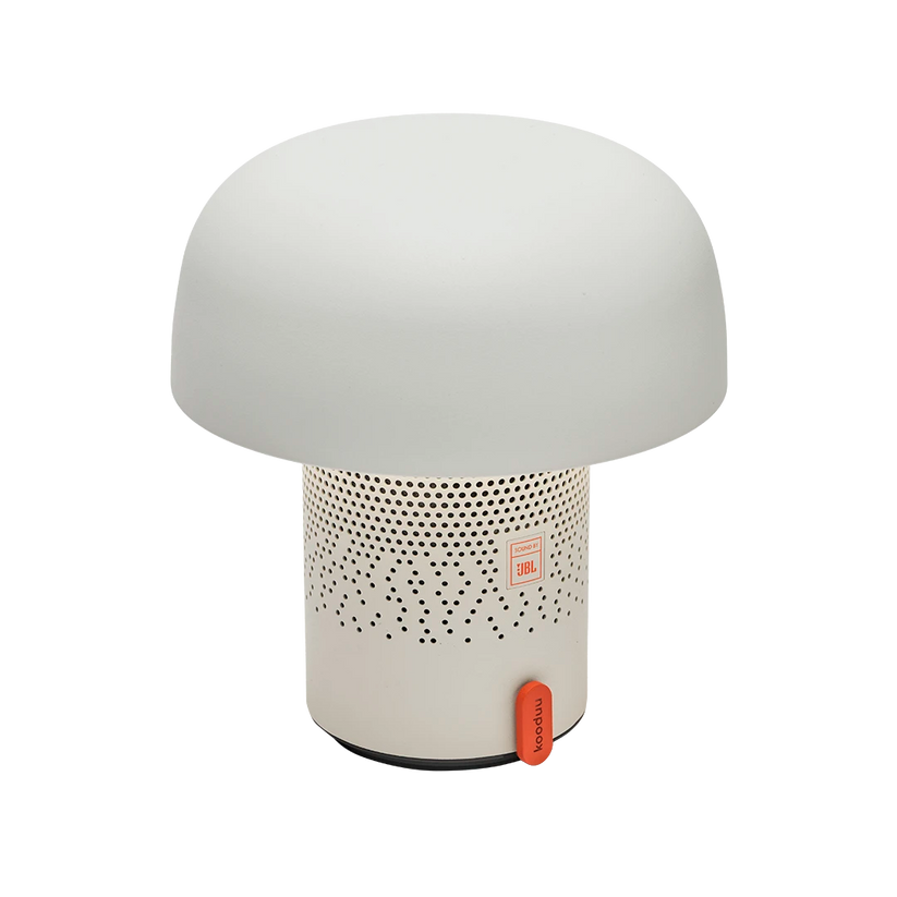 Lautsprecherleuchte mit pilzförmigem Design, dimmbarem LED-Licht und Ladestation – Sensa PLAY | Kooduu