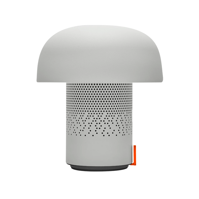 Lautsprecherleuchte mit pilzförmigem Design, dimmbarem LED-Licht und Ladestation – Sensa PLAY | Kooduu