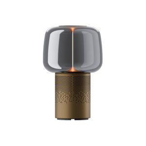 Powder-coated steel speaker light with hand-blown glass shade and filament LED – Serena PLAY | Kooduu