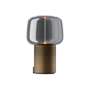 Powder-coated steel speaker light with hand-blown glass shade and filament LED – Serena PLAY | Kooduu