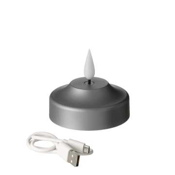 LED Kerze – Wiederaufladbarer Akku, Timer Funktion, Warmweißes Licht - Shine | Kooduu
