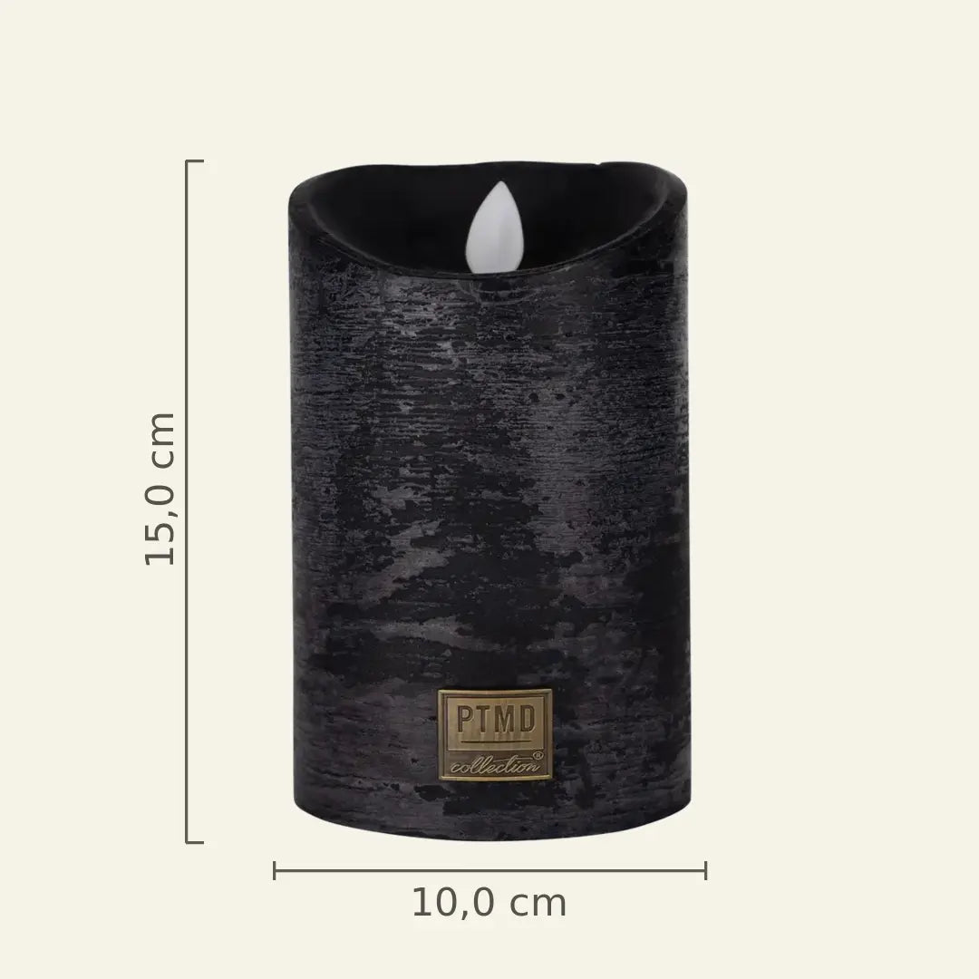 LED Candle L with moving flame and timer function - battery operated | PTMD