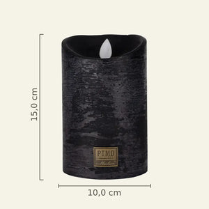 LED Candle L with moving flame and timer function - battery operated | PTMD