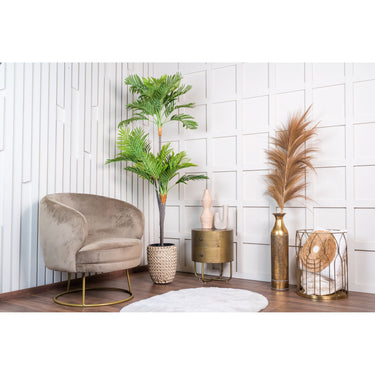 Kunstpflanze – volle naturgetreue Blätter tropisch pflegefrei dekorativ (170 cm) – Mini-Palm | NeverLeafs