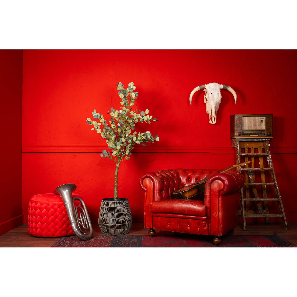 Kunstpflanze – Kunststoffmaterial, Naturgetreues Design, Glänzende Blätter, 160 cm - Geldbaum | NeverLeafs
