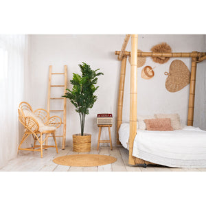 Kunstpflanze – Kunststoffmaterial, Tropisches Design, Geteilte Blätter - Monstera | NeverLeafs