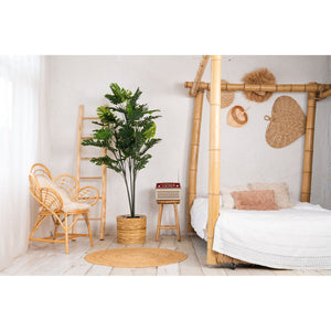 Kunstpflanze – Kunststoffmaterial, Tropisches Design, Geteiltes Blattdesign - Monstera | NeverLeafs
