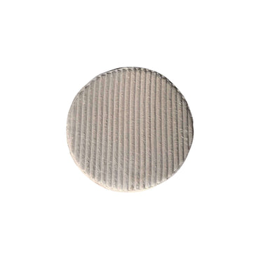 Stool - Round Design, Beige Upholstery, Soft Shape - Tilia | Starfurn