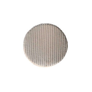 Stool - Round Design, Beige Upholstery, Soft Shape - Tilia | Starfurn