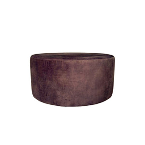 Hocker – Rundform, Braunbezug, Polsterdesign | Starfurn