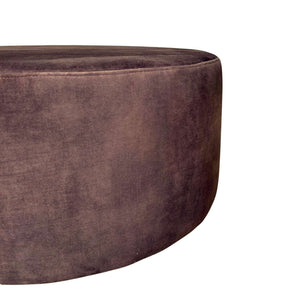 Hocker – Rundform, Braunbezug, Polsterdesign | Starfurn