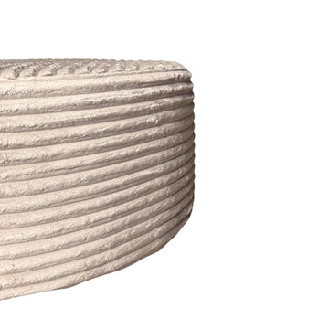 Stool - Round, Tilia 03 Upholstery, Beige Color, Stylish Design | Starfurn