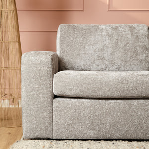Corner sofa - 2.5-seater, Rounded Divan, Trenza Fabric – Alma | Starfurn