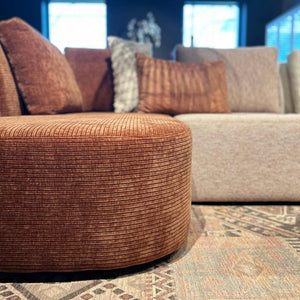 Sofa - Fabric upholstery, U-shaped, Multicolored - Blocks | Starfurn