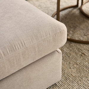 Corner Sofa - Ottoman left & Beech Wood Frame & Cold Foam Upholstery – Jesse | Starfurn