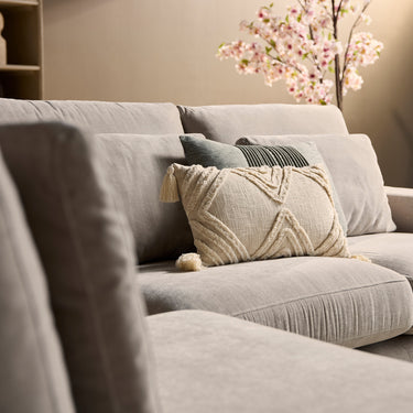 Corner Sofa - Ottoman left & Beech Wood Frame & Cold Foam Upholstery – Jesse | Starfurn