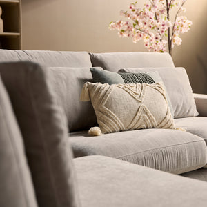 Corner Sofa - Ottoman left & Beech Wood Frame & Cold Foam Upholstery – Jesse | Starfurn