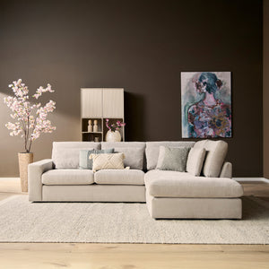 Corner Sofa – Beech Frame, Cold Foam Upholstery, Right Chaise – Jesse | Starfurn