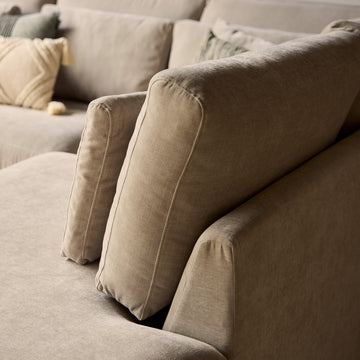 Corner Sofa – Beech Frame, Cold Foam Upholstery, Right Chaise – Jesse | Starfurn