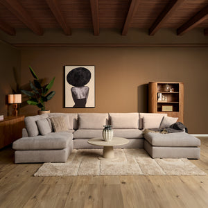 Sofa – U Form, Moderne Linienführung, Stoff Bezug – Jesse | Starfurn