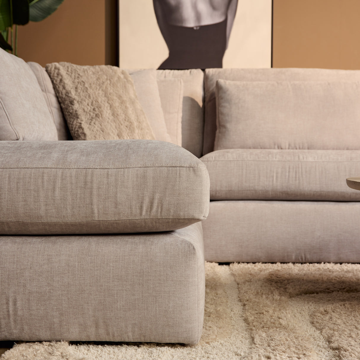 Sofa – U Form, Moderne Linienführung, Stoff Bezug – Jesse | Starfurn