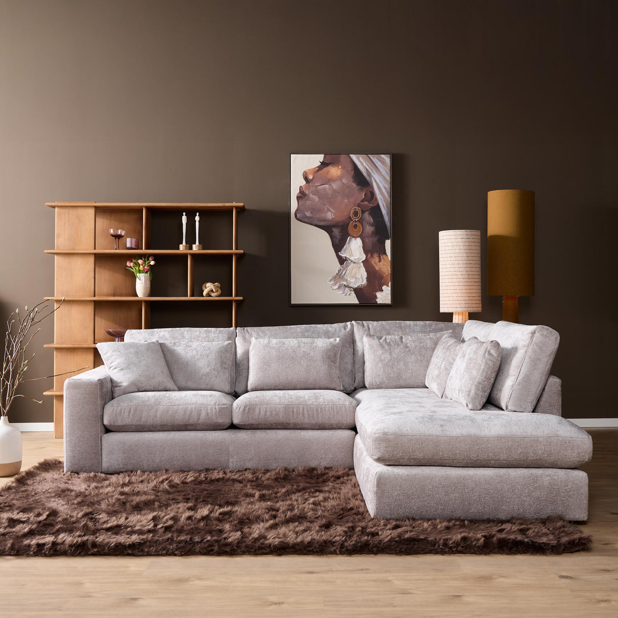 Ecksofa – Trenza 08, HR41 Kaltschaum, Kunststofffüße - Jesse | Starfurn