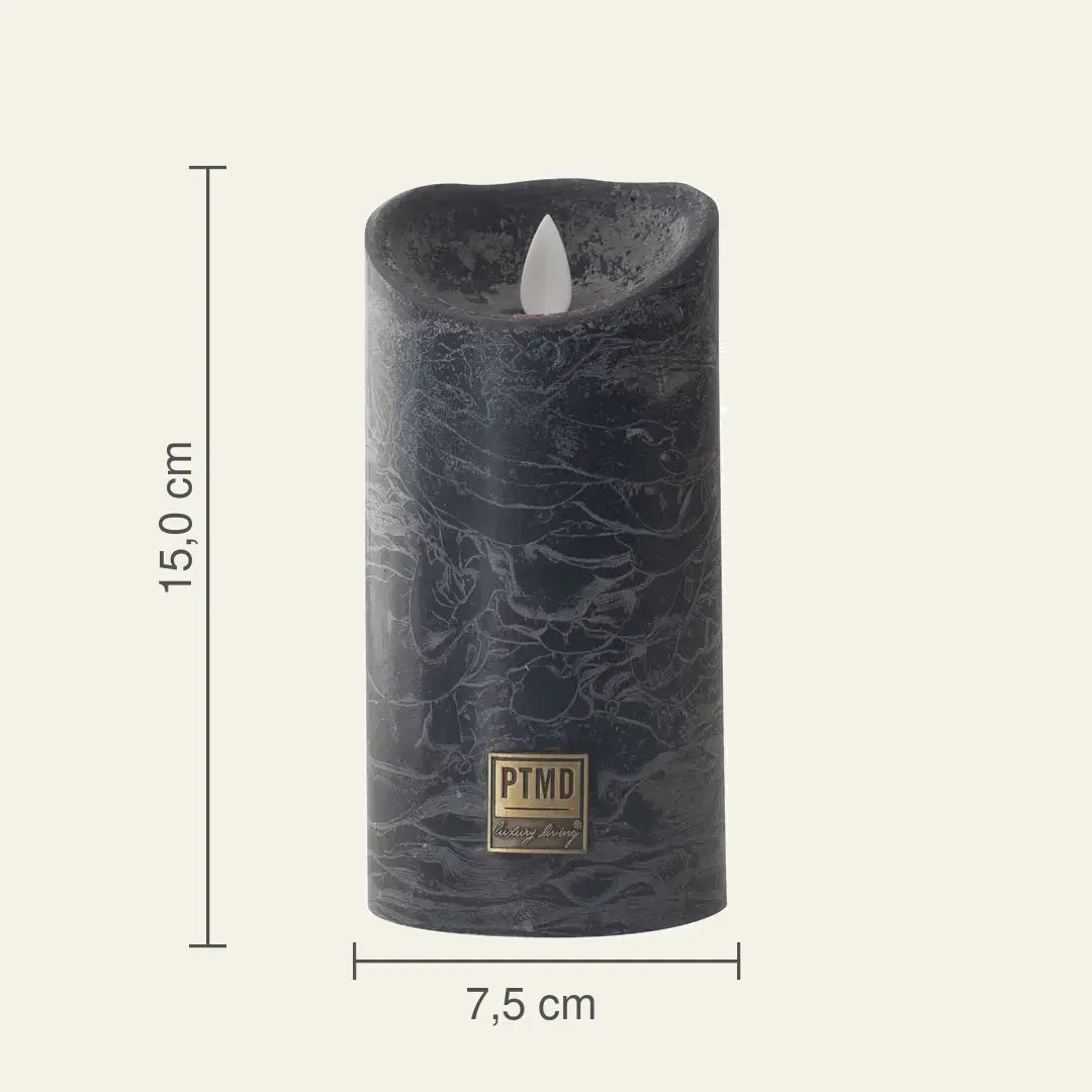 LED Candle M with Moving Flame and Timer Function - Battery Operated | PTMD