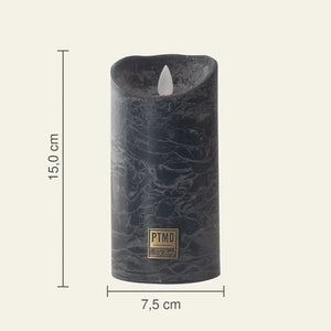 LED Candle M with Moving Flame and Timer Function - Battery Operated | PTMD