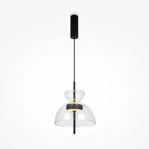 Pendant lamp Matt Black Smoke Grey oval glasses LED 12W 3000K – Bangkok | Maytoni