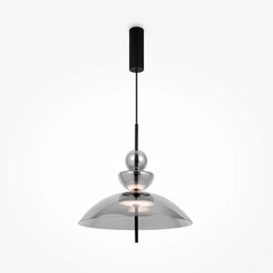 Pendelleuchte – Schwarzes Metall, Cognacglas, Warmweißes Licht - Bangkok | Maytoni