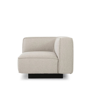 Corner Sofa - Modular Fabric Foam Core Base, Beige – Utopia | Njordec