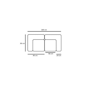 Corner Sofa - Modular Fabric Foam Core Base, Beige – Utopia | Njordec