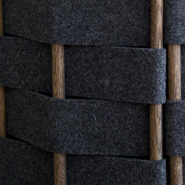 Chest of drawers – Solid oak, Italian wool felt panels, Soft woven texture – Felt | Njordec