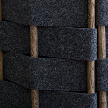 Chest of drawers – Solid oak, Italian wool felt panels, Soft woven texture – Felt | Njordec