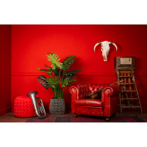Kunstpflanze – Kunststoffmaterial, Tropisches Design, Große Blätter, 140 cm - Philodendron | NeverLeafs