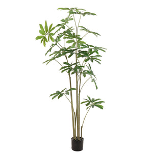 Kunstpflanze – Kunststoffmaterial, Tropisches Design, Große Blätter, 180 cm - Philodendron | NeverLeafs
