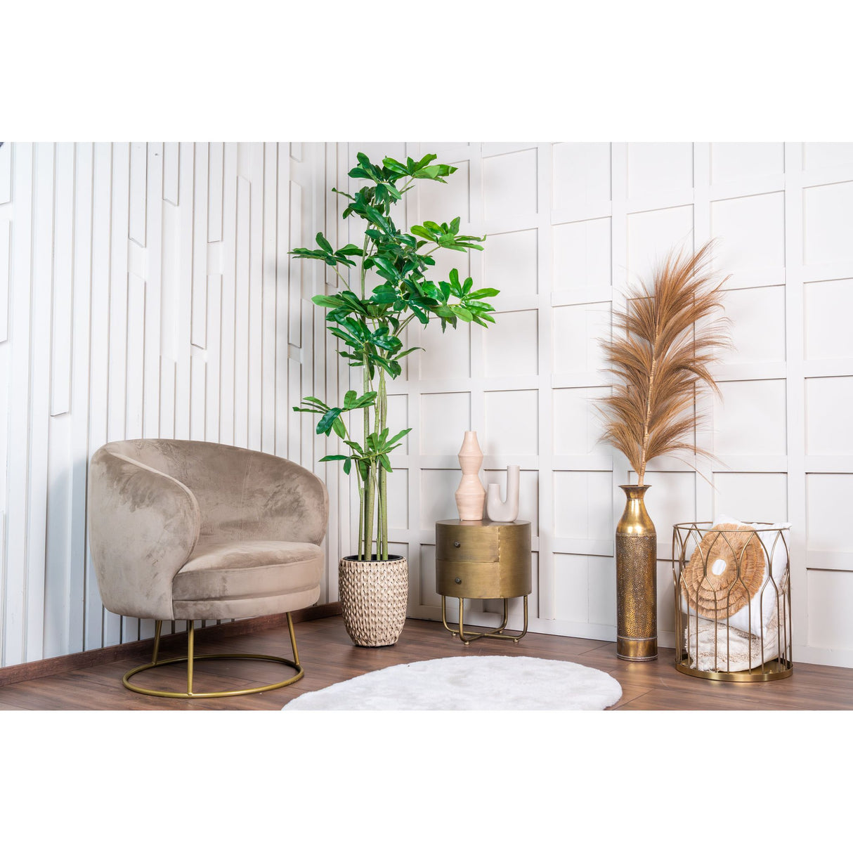Kunstpflanze – Kunststoffmaterial, Tropisches Design, Große Blätter, 180 cm - Philodendron | NeverLeafs