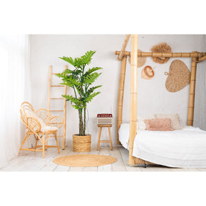 Kunstpflanze – Kunststoffmaterial, Tropisches Design, Großes Blattdesign, 180 cm - Philodendron | NeverLeafs