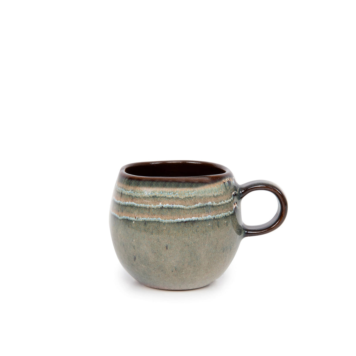 Espressotasse – Steinzeugmaterial, Strukturierte Glasur, Ergonomischer Henkel, S – Comporta | Bazar Bizar Antwerp