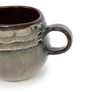 Espressotasse – Steinzeugmaterial, Strukturierte Glasur, Ergonomischer Henkel, S – Comporta | Bazar Bizar Antwerp
