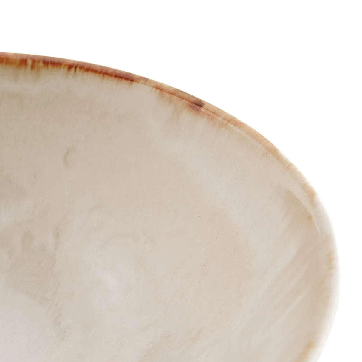 Servierschale – Keramikmaterial, Servierschalen-Design, Weiße Farbe, L – Cascais | Bazar Bizar Antwerp